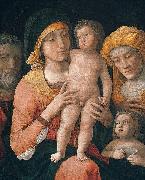 Andrea Mantegna, The Madonna and Child with Saints Joseph, Elizabeth, and John the Baptist, distemper